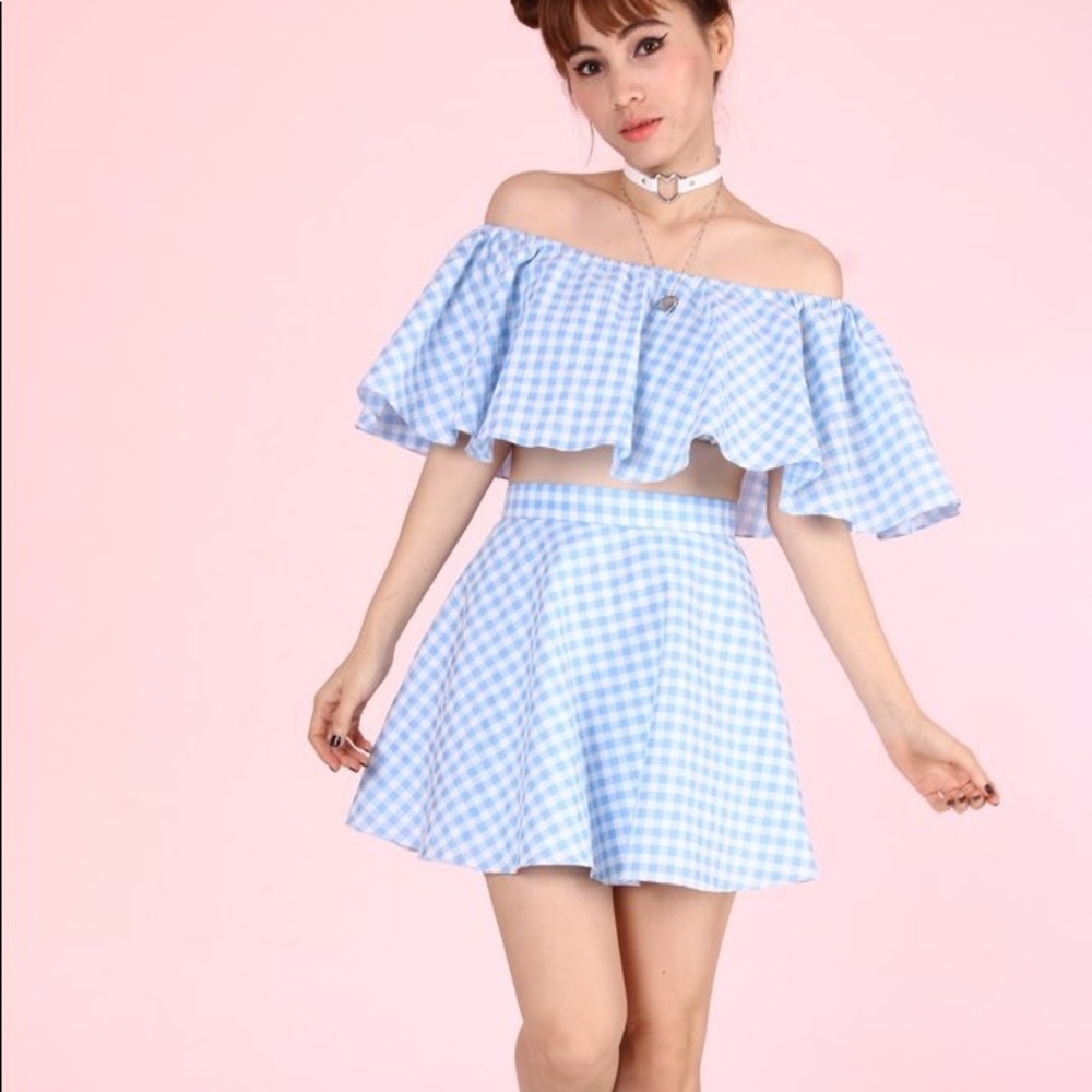 Gingham Crop Top - GFD store
